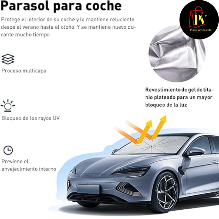 PARASOL PLEGABLE UV PARA PARABRISA AUTO