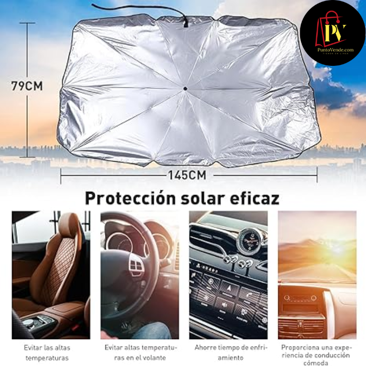 PARASOL PLEGABLE UV PARA PARABRISA AUTO