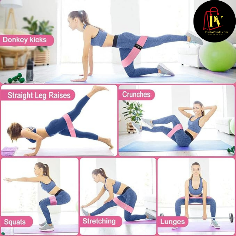 BANDAS ELASTICAS PARA PIERNAS Y GLUTEOS